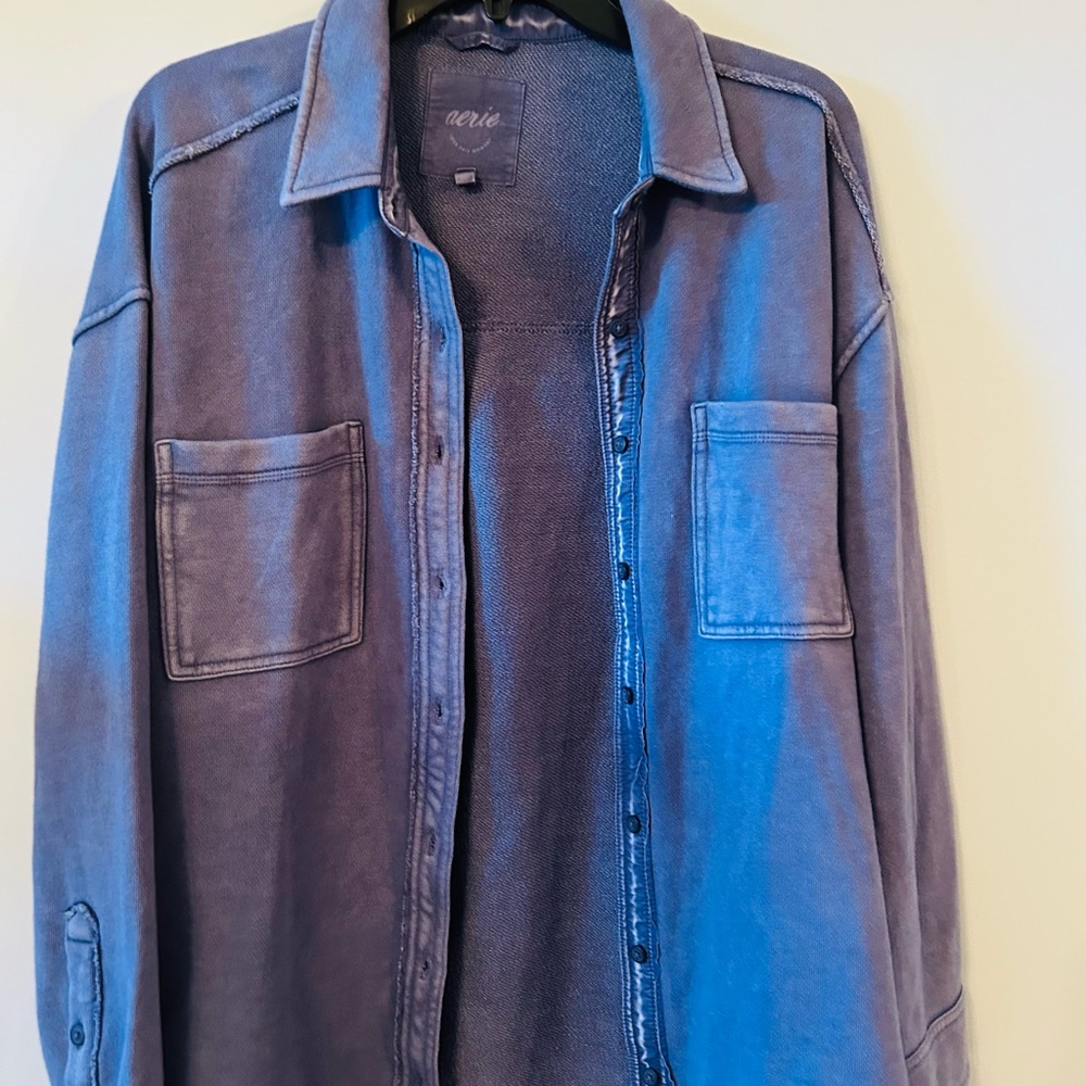 Aerie Lumber Jane Fleece Shirt